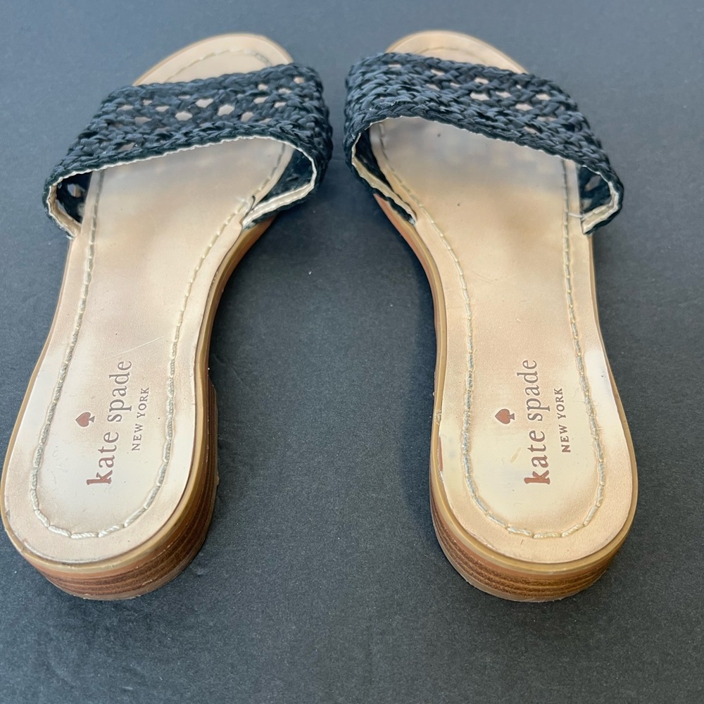 Kate Spade Berlin Woven Sandals Black, 8.5 - Picture 5 of 10